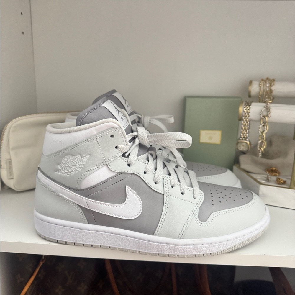 Sold Jordan 1s mid atmosphere gray